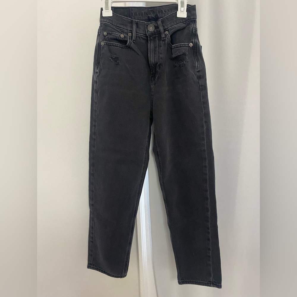American Eagle Outfitters Black Straight Leg Jeans